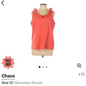 Chaus size 12 sleeveless blouse